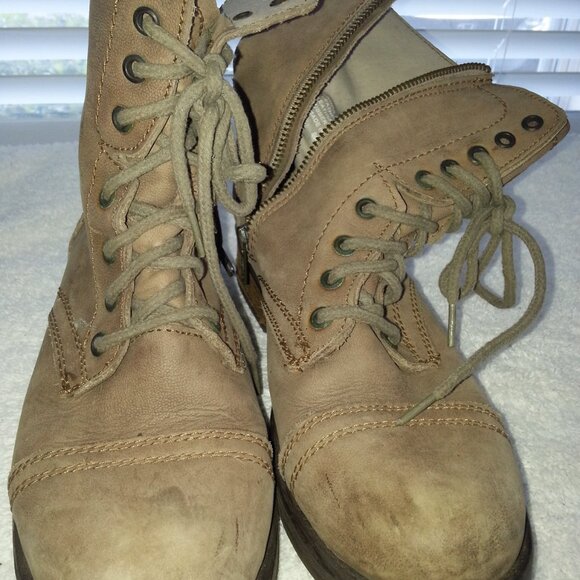 Excellent Steve Madden Roper Boots Brown Suede Worn - Picture 4 of 8